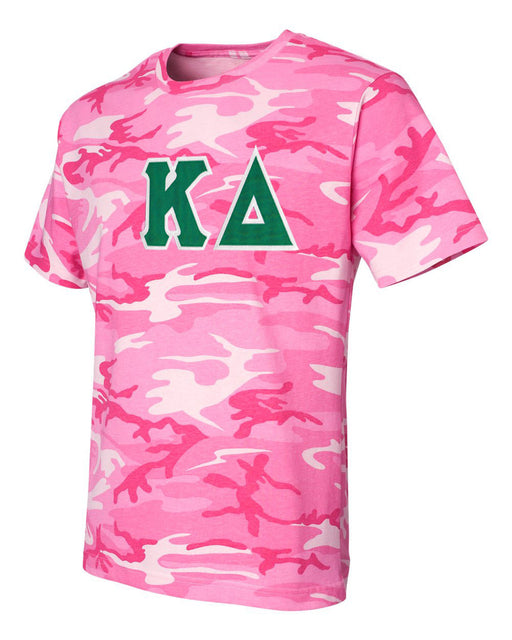 Kappa Delta DISCOUNT-Kappa Delta Lettered Camouflage T-Shirt