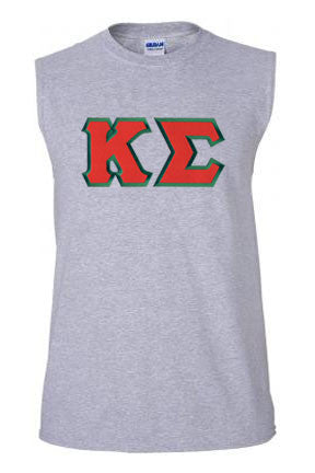 Discount Kappa Sigma Lettered Sleeveless Tee DISCOUNT- Kappa Sigma Lettered Sleeveless Tee
