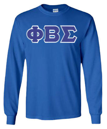 Phi Beta Sigma DISCOUNT Phi Beta Sigma Lettered Long sleeve
