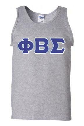 Phi Beta Sigma DISCOUNT- Phi Beta Sigma Lettered Tank Top