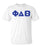 Discount Phi Delta Theta Lettered V Neck T Shirt DISCOUNT- Phi Delta Theta Lettered V-Neck T-Shirt