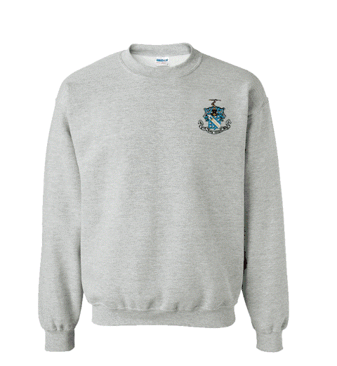 Phi Delta Theta DISCOUNT-Phi Delta Theta World Famous Crest - Shield Crewneck Sweatshirt - Best Value