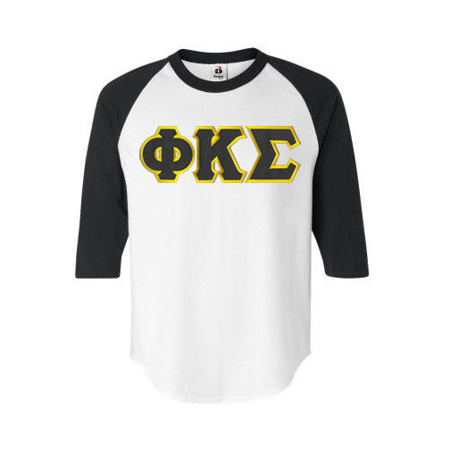 Phi Kappa Sigma DISCOUNT- Phi Kappa Sigma Lettered Raglan T-Shirt