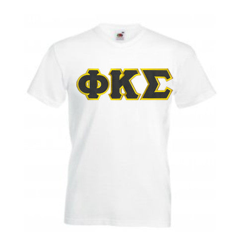 Phi Kappa Sigma DISCOUNT- Phi Kappa Sigma Lettered V-Neck T-Shirt