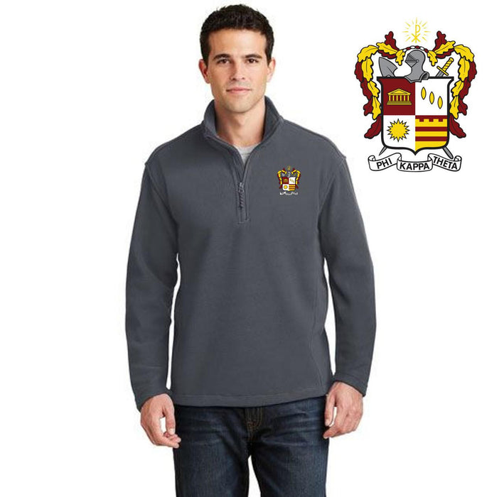 Discount Phi Kappa Theta Emblem 1/4 Zip Pullover DISCOUNT-Phi Kappa Theta Emblem 1/4 Zip Pullover