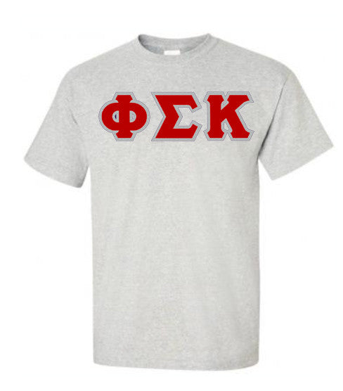 Discount Phi Sigma Kappa Lettered T Shirt DISCOUNT Phi Sigma Kappa Lettered T-shirt - Best Value