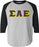 Discount Sigma Alpha Epsilon Lettered Raglan T Shirt DISCOUNT- Sigma Alpha Epsilon Lettered Raglan T-Shirt