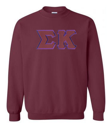Discount Sigma Kappa Lettered Crewneck DISCOUNT Sigma Kappa Lettered Crewneck - Best Value