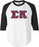 Discount Sigma Kappa Lettered Raglan Shirt DISCOUNT-Sigma Kappa Lettered Raglan Shirt