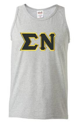 Discount Sigma Nu Lettered Tank Top DISCOUNT- Sigma Nu Lettered Tank Top