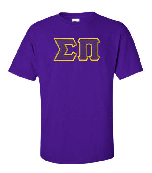 Discount Sigma Pi Lettered T Shirt DISCOUNT Sigma Pi Lettered T-shirt - Best Value