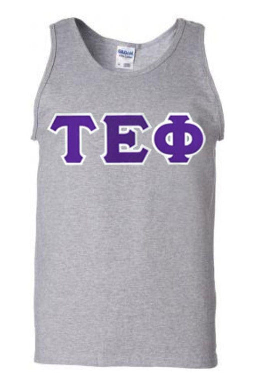 Tau Epsilon Phi DISCOUNT- Tau Epsilon Phi Lettered Tank Top