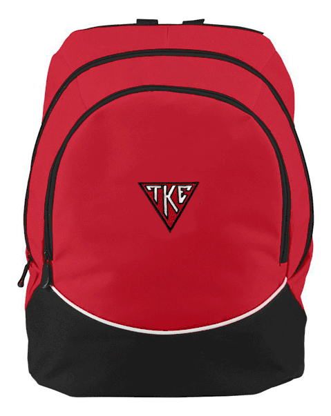 Discount Tau Kappa Epsilon House Plate Triangle Backpack DISCOUNT-Tau Kappa Epsilon House Plate Triangle Backpack