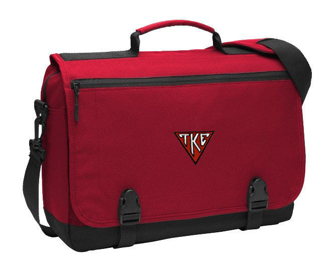 Discount Tau Kappa Epsilon House Plate Triangle Messenger Briefcase DISCOUNT-Tau Kappa Epsilon House Plate Triangle Messenger Briefcase