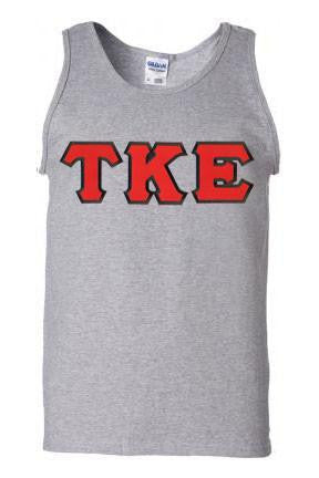 Discount Tau Kappa Epsilon Lettered Tank Top DISCOUNT- Tau Kappa Epsilon Lettered Tank Top