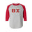 Discount Theta Chi Lettered Raglan T Shirt DISCOUNT- Theta Chi Lettered Raglan T-Shirt