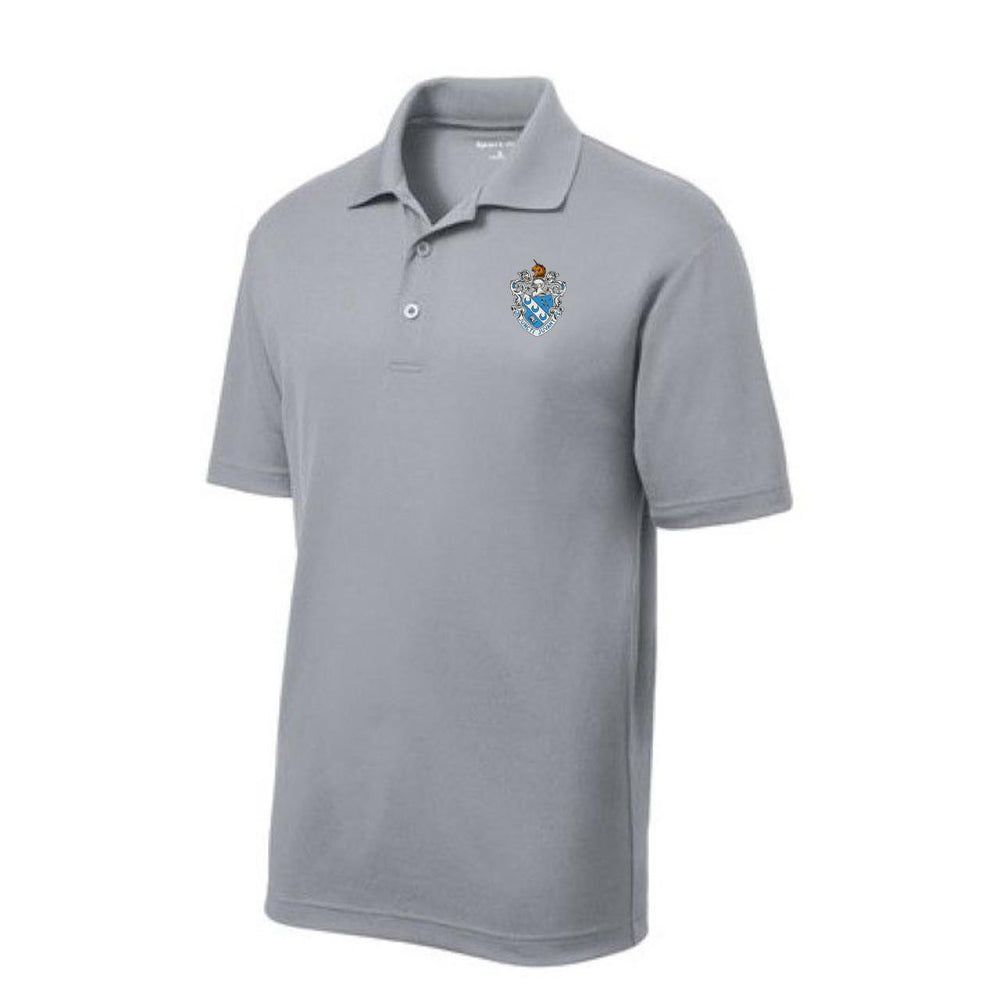 Discount Theta Xi Crest Shield Emblem Polo DISCOUNT-Theta Xi Crest - Shield Emblem Polo