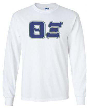 Discount Theta Xi Lettered Long Sleeve Tee DISCOUNT Theta Xi Lettered Long Sleeve Tee