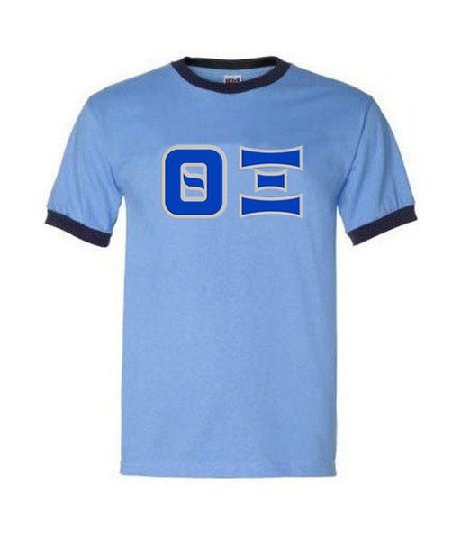 Theta Xi DISCOUNT- Theta Xi Lettered Ringer Shirt