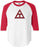 Discount Triangle Fraternity Lettered Raglan Shirt DISCOUNT- Triangle Fraternity Lettered Raglan Shirt