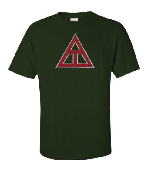 DISCOUNT Triangle Fraternity Lettered T-shirt - Best Value