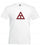 Discount Triangle Fraternity Lettered V Neck Tee DISCOUNT- Triangle Fraternity Lettered V-Neck Tee