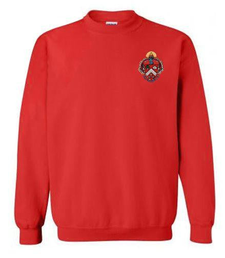 Discount Triangle World Famous Crest Shield Crewneck Sweatshirt Best Value DISCOUNT-Triangle World Famous Crest - Shield Crewneck Sweatshirt - Best Value