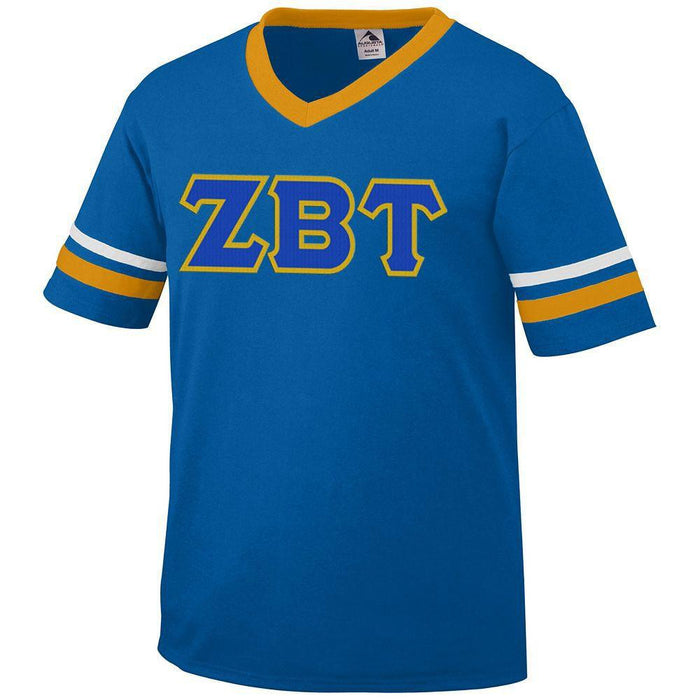 Discount Zeta Beta Tau Jersey With Greek Applique Letters DISCOUNT-Zeta Beta Tau Jersey With Greek Applique Letters