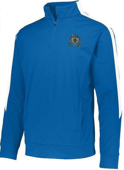 Discount Zeta Beta Tau World Famous Greek Crest Shield Medalist Pullover DISCOUNT-Zeta Beta Tau-  World Famous Greek Crest - Shield Medalist Pullover