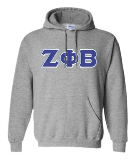 Zeta Phi Beta DISCOUNT Zeta Phi Beta Lettered Hooded Sweatshirt - Best Value