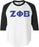 Discount Zeta Phi Beta Lettered Raglan Shirt DISCOUNT-Zeta Phi Beta Lettered Raglan Shirt