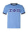 Discount Zeta Phi Beta Lettered Ringer Shirt DISCOUNT-Zeta Phi Beta Lettered Ringer Shirt