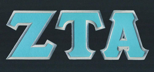 Zeta Tau Alpha DISCOUNT-Zeta Tau Alpha Lettered Raglan Shirt