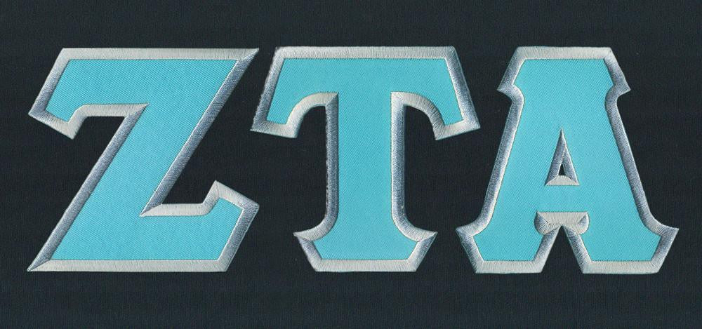 Discount Zeta Tau Alpha Lettered Tee Best Value DISCOUNT Zeta Tau Alpha Lettered Tee - Best Value