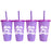 Delta Phi Epsilon Glitter Color Changing Cup 4 Pack Delta Phi Epsilon Glitter Color Changing Cup 4-Pack