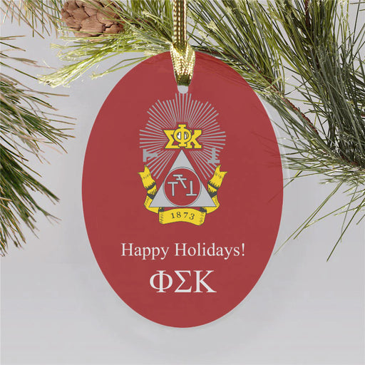 Phi Sigma Kappa Color Crest Ornament