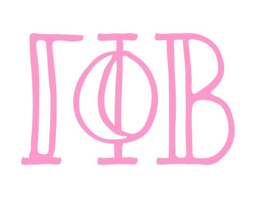 Gamma Phi Beta Gamma Phi Beta Carson Greek Sticker - Pink