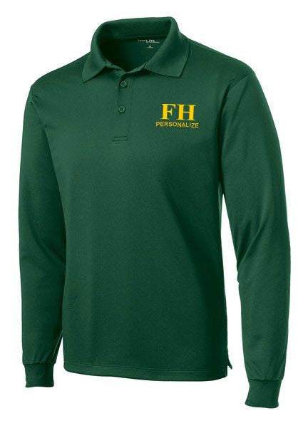 Farmhouse Fraternity $35 World Famous Long Sleeve Dry Fit Polo FarmHouse Fraternity-World Famous Long Sleeve Dry Fit Polo
