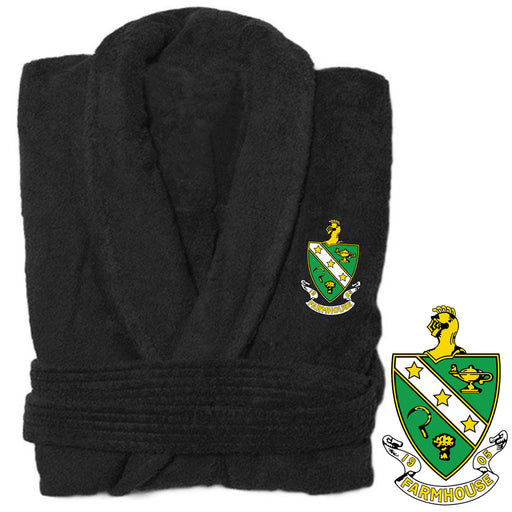 Kappa Kappa Gamma DISCOUNT-FarmHouse Fraternity Crest - Shield Bathrobe