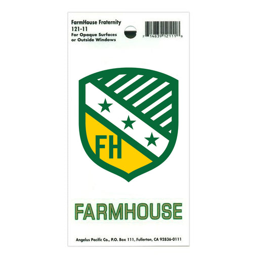 FarmHouse Fraternity Crest - Shield Decal