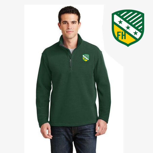 Discount Farmhouse Fraternity Crest Shield Emblem 1/4 Zip Pullover DISCOUNT-FarmHouse Fraternity Crest - Shield Emblem 1/4 Zip Pullover
