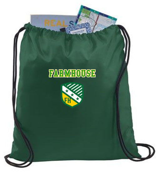 Kappa Kappa Gamma FarmHouse Fraternity Crest - Shield Cinch Sack