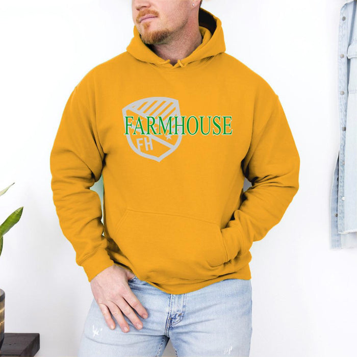 Printify Farmhouse Crest World Famous Hooded Sweatshirt Farmhouse Crest World Famous Hooded Sweatshirt