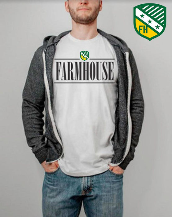 Printify Farmhouse Fraternity Line Crest T Shirt FarmHouse Fraternity Line Crest T-shirt