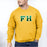 Printify Farmhouse Fraternity Two Toned Greek Lettered Crewneck Sweatshirts FarmHouse Fraternity Two Toned Greek Lettered Crewneck Sweatshirts