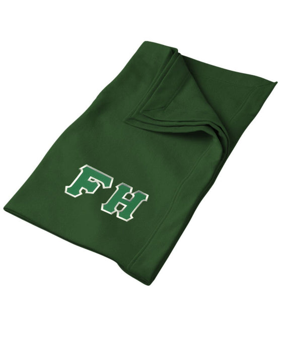 Discount Farmhouse Fraternity Lettered Twill Sweatshirt Blanket DISCOUNT-FarmHouse Fraternity Lettered Twill Sweatshirt Blanket