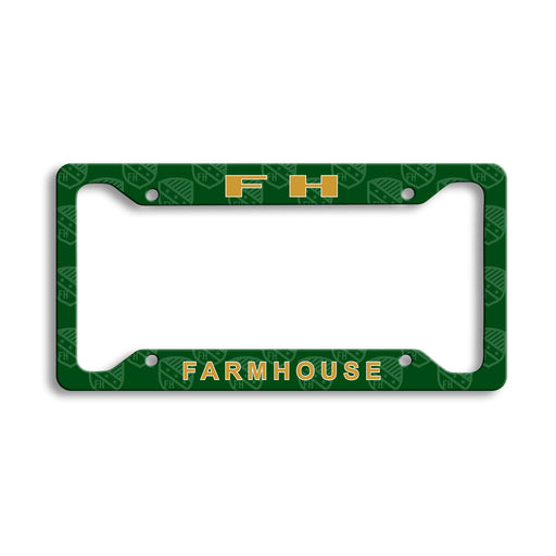 Caraccessories FarmHouse Fraternity License Plate Frame - New