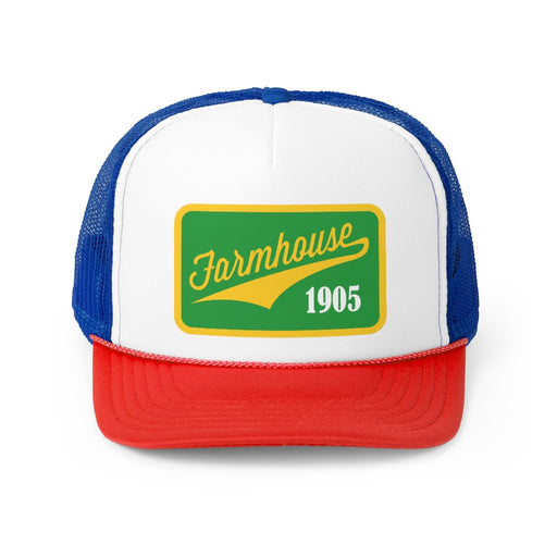 FarmHouse Fraternity Tail Patch Design Trucker Hats