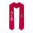 Alpha Sigma Phi Lettered Graduation Sash Stole with Crest