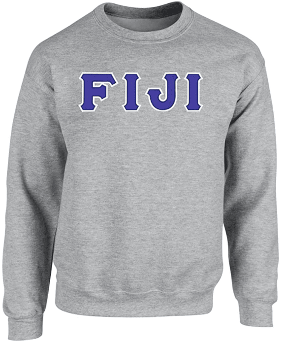 Fiji 2 Day Ship Twill Crewneck Sweatshirt FIJI Fraternity - Phi Gamma Delta - 2 Day Ship Twill Crewneck Sweatshirt